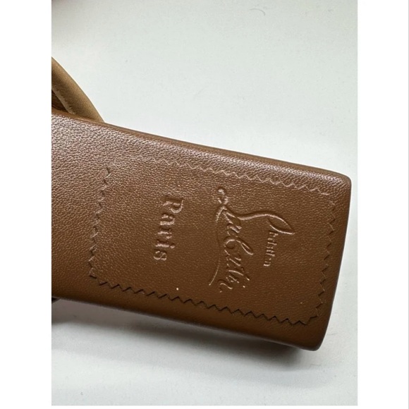 Christian Louboutin Brown Slide Sandals - Picture 6 of 9